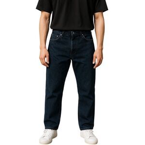 Wrangler Men’s Straight Leg Black Cotton Jeans Size 38x32